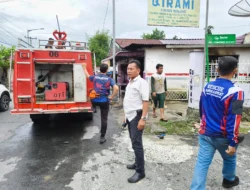 Kapolsek Siantar Marihat Pimpin Langsung Olah TKP Kebakaran Warung Playstation, Kerugian Capai Rp13 Juta