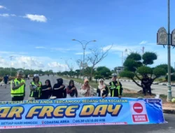 Polres Karimun Kawal Car Free Day, Arus Lalu Lintas Tetap Lancar dan Kondusif