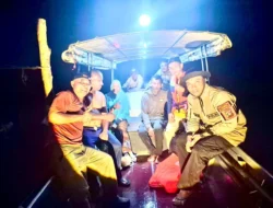 Bhabinkamtibmas Desa Pongkar Evakuasi Dua Nelayan Hilang di Perairan Tokong Hiu