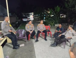Kapolsek Medan Labuhan Tinjau Pos Kamling Sei Mati, Dorong Warga Aktif Jaga Kamtibmas
