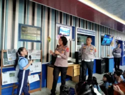 Polantas Menyapa, Sat Lantas Polres Pematangsiantar Edukasi Disiplin Berlalu Lintas kepada Siswa SD