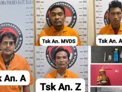 Empat Pengguna Sabu Diamankan, Satresnarkoba Polres Batu Bara Ungkap Tiga Kasus Narkotika dalam Dua Hari