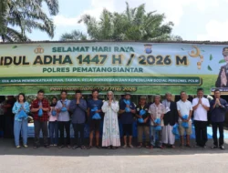 Polres Pematangsiantar Sembelih 7 Sapi dan 1 Kambing pada Idul Adha 1447 H