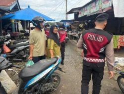 Sat Samapta Polres Batu Bara Patroli Cooling System di Pajak Lima Puluh, Ajak Warga Tolak Hoaks dan Premanisme