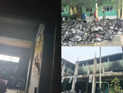 Enam Ruang Kelas Sekolah Tarbiyah Islamiyah Hamparan Perak Terbakar, Tidak Ada Korban Jiwa