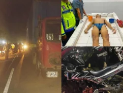 Remaja Tewas Usai Tabrak Truk Parkir di Jalinsum Sei Rampah