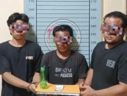 Tiga Pria Diciduk Satresnarkoba Polres Aceh Tenggara, Sabu dan Bong Disita