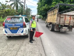 Satlantas Polres Batu Bara Intensifkan Patroli Kibas Bendera, Jaga Keamanan dan Kelancaran Arus Lalu Lintas