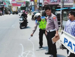 Lansia Pengayuh Becak Tewas Usai Terlibat Kecelakaan dengan Truk Tronton di Jalinsum Perbaungan