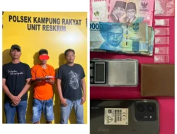 Polsek Kampung Rakyat Gagalkan Peredaran Sabu di Teluk Panji II, Sita 2,17 Gram Narkotika dan Tangkap Seorang Pria