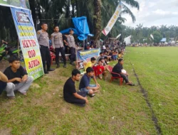 Sat Samapta Polres Labusel Amankan Turnamen Sepak Bola Kevin Dio Afrin, Pertandingan Berlangsung Aman dan Kondusif