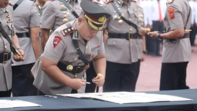 Ali Doar Nasution Sampaikan Apresiasi dan Ucapan Selamat kepada Kapolres Lama dan Baru Labuhanbatu Selatan