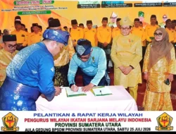 Pelantikan PW ISMI Sumut Berlangsung Meriah, Nispul Khoiri: ISMI Harus Menjadi Pusat Pemikiran Melayu
