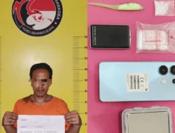 Satresnarkoba Polres Labuhanbatu Selatan Amankan Terduga Pengedar Sabu di Kota Pinang