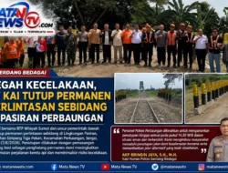 Cegah Kecelakaan, PT KAI Tutup Permanen Perlintasan Sebidang di Pasiran Perbaungan