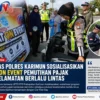 Satlantas Polres Karimun Sosialisasikan Pemutihan Pajak Kendaraan dan Keselamatan Berlalu Lintas