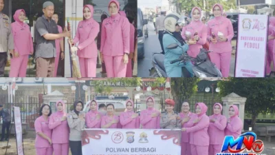 Semangat Berbagi di HKGB ke-74 dan HUT Polwan ke-78, Polres Labusel Gelar Baksos dan Anjangsana