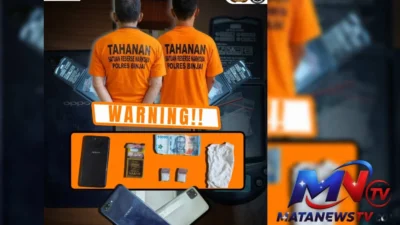 Satresnarkoba Polres Binjai Tangkap Dua Pria Diduga Edarkan Sabu, Barang Bukti 2,98 Gram Diamankan