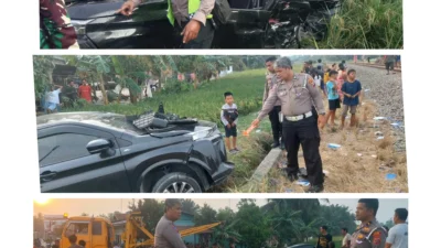 Avanza Tertabrak Kereta Api di Perlintasan Tanpa Palang Sei Bamban, Satu Orang Meninggal Dunia