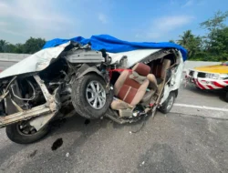 Kecelakaan Maut di Tol Medan–Tebing Tinggi, Avanza Tabrak Truk Kontainer, Satu Penumpang Meninggal
