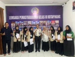 Enam Siswa SMK Raudhatul Islamiyah Simatahari Ikuti PKL di Lapas Kotapinang