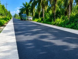 Masyarakat Labusel Acung Jempol Pembangunan Jalinsum oleh PT ASP, Jalan Kota Pinang–Sungai Kanan Kini Mulus dan Rapi
