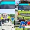Dua Pekerja Pemotong Rumput Tewas Ditabrak Dump Truk di Tol Medan-Tebing Tinggi