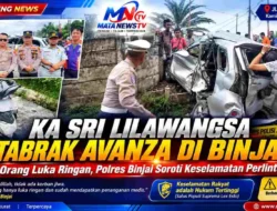 Kecelakaan KA Sri Lilawangsa di Binjai, Dua Orang Luka Ringan, Polres Soroti Perlintasan Tanpa Palang