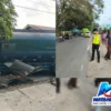 Diduga Mengantuk, Truk Tangki Hantam Rumah Warga di Perbaungan Sergai