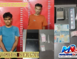 Dua Pengedar Sabu Ditangkap di Lubuk Bayas, Polisi Sita Timbangan Digital