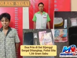 Dua Pria di Sei Sijenggi Sergai Ditangkap, Polisi Sita 1,56 Gram Sabu