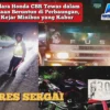 Pengendara Honda CBR Tewas dalam Kecelakaan Beruntun di Perbaungan, Polisi Kejar Minibus yang Kabur