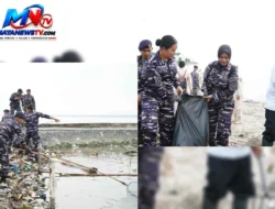 Kodaeral I Bersihkan Pantai Olo, Prajurit dan Warga Bergerak Jaga Pesisir
