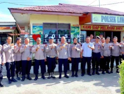 Kapolres Aceh Tenggara Cek Kesiapan Polsek Lawe Bulan, Tekankan Pelayanan dan Kedekatan dengan Warga