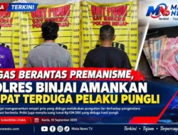 Tegas Berantas Premanisme, Polres Binjai Amankan Empat Terduga Pelaku Pungli