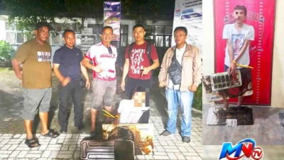 Polsek Dolok Masihul Ringkus Pencuri Kompresor AC SMAN 1, Satu Pelaku Buron,