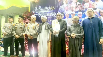 Wakapolres Binjai Ajak Warga Jaga Kamtibmas dalam Maulid Arba’in di Masjid As-Syakirin
