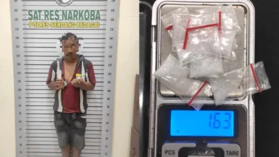 Undercover Buy, Satres Narkoba Polres Sergai Tangkap Pengedar Sabu di Pantai Cermin