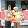 Polres Nias Selatan Salurkan Bantuan untuk Warga Terdampak Banjir