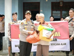 Polres Nias Selatan Salurkan Bantuan untuk Warga Terdampak Banjir