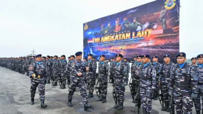 Kodaeral I Gelar Apel Siaga dan Tasyakuran HUT ke-81 TNI AL