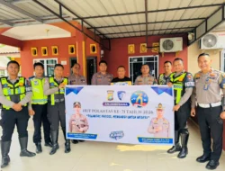 Satlantas Polres Karimun Sambangi Pensiunan dan Salurkan 40 Paket Sembako Jelang HUT Polantas ke-71