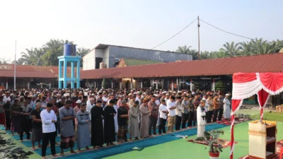 Wujudkan Ikhtiar Spiritual, 863 Petugas dan Warga Binaan Lapas Rantauprapat Gelar Salat Istisqa