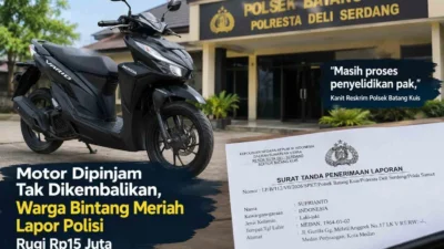 Motor Dipinjam Tak Kunjung Dikembalikan, Warga Bintang Meriah Lapor Polisi