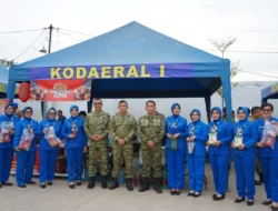 Bazar Murah Kodaeral I Semarakkan HUT TNI ke-81, Prajurit dan Masyarakat Antusias