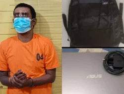 Residivis Curat Ditangkap Polsek Binjai Kota, Laptop Korban Diamankan