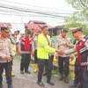Kapolres Binjai Tinjau Lokasi Banjir di Kelurahan Setia, Debit Sungai Mencirim Berangsur Normal