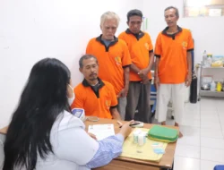 Lapas Rantauprapat Periksa Kesehatan 19 WBP Lansia Secara Berkala