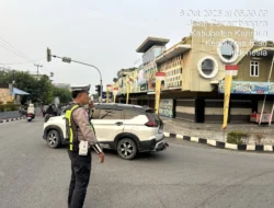 Satlantas Polres Karimun Gelar Strong Point Pagi, Antisipasi Macet dan Kecelakaan